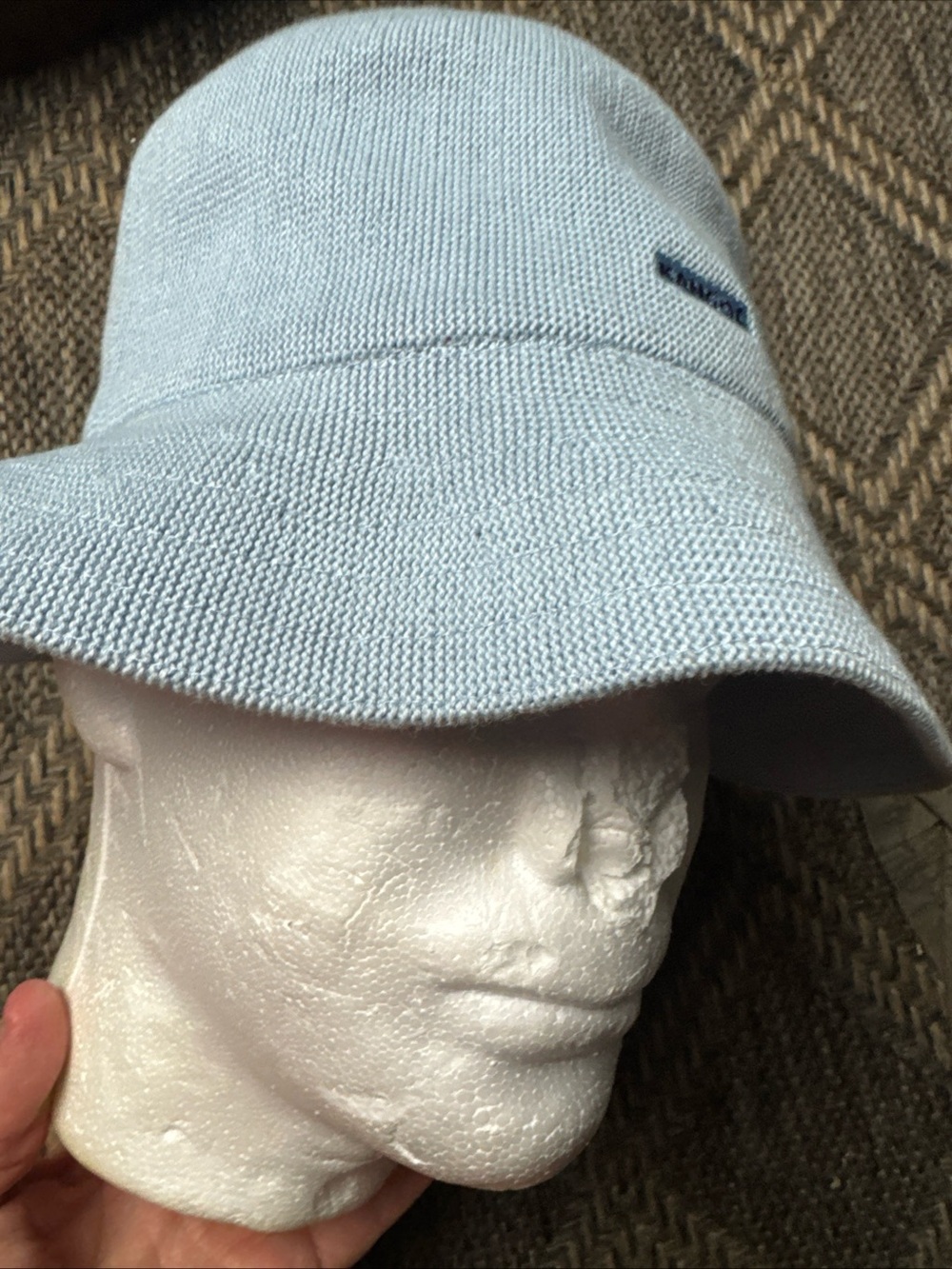 Kangol  Crusher Baby Blue Cotton Hats/Cap Size Regular